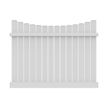 Dog-Ear Semi-Privacy Vinyl Fencing