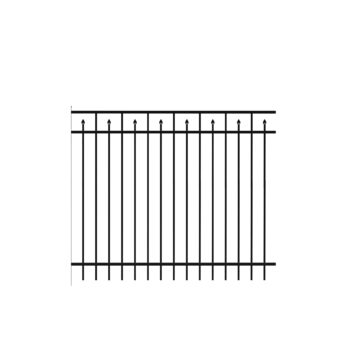 Flat Top Series C Aluminum Fencing