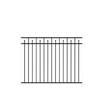 Alternating Spear Top Aluminum Fencing