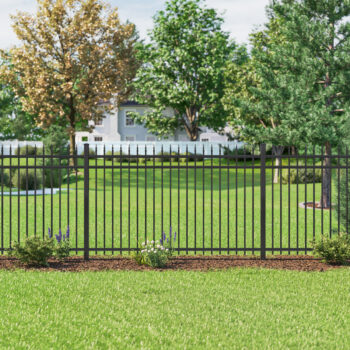 Picket Top No Crimp Aluminum Fencing