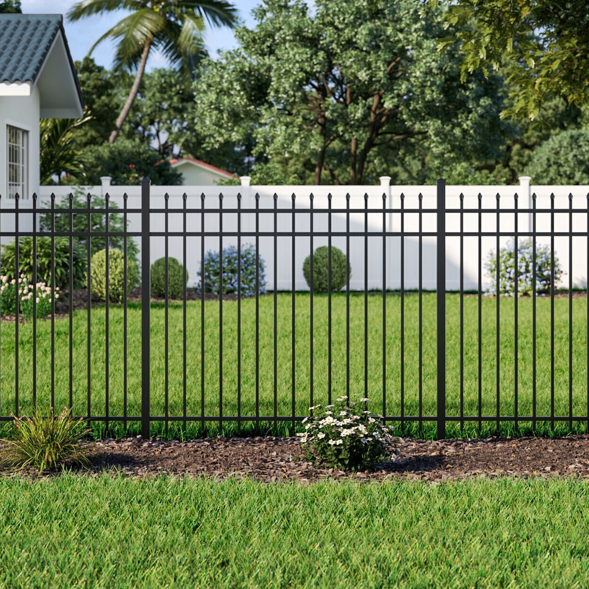 Spear Top Fencing - Aluminum Fence