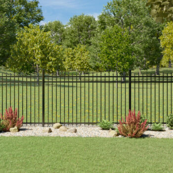 Staggered Spear Aluminum Fencing