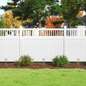 Closed Spindle Top Privacy Vinyl Fencing