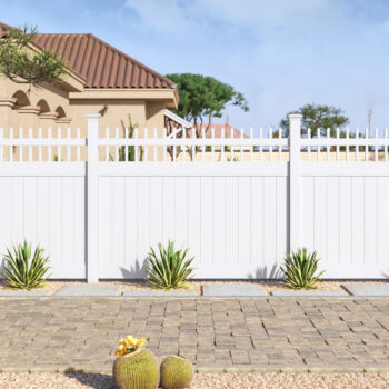Open Spindle Top Privacy Vinyl Fencing