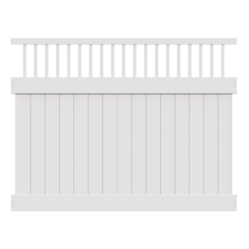 Closed Spindle Top Privacy Vinyl Fencing