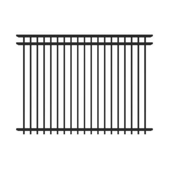 Flat Top Aluminum Fencing - Commercial