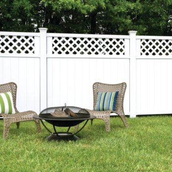 Wellington Lattice Top Vinyl Fencing