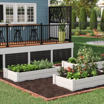 White Raised Garden Beds for outdoors