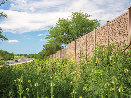 Simtec – Stacked Ecostone sound/privacy barrier