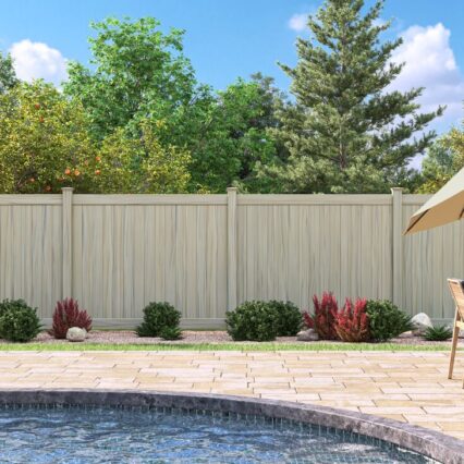 Solid Vinyl Privacy in Mesquite